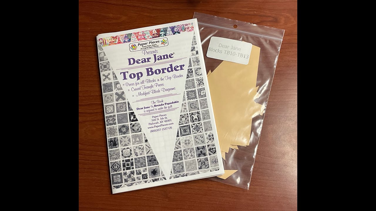 Bag Sort:  Triangles TR10-TR13 - Dear Jane Goes EPP