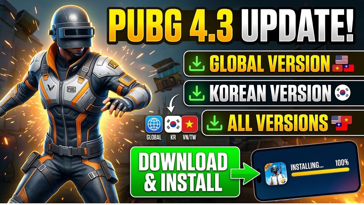 PUBG 4.3 UPDATE HERE || HOW TO UPDATE PUBG 4.3 VERSION || PUBG 4.3 DOWNLOAD