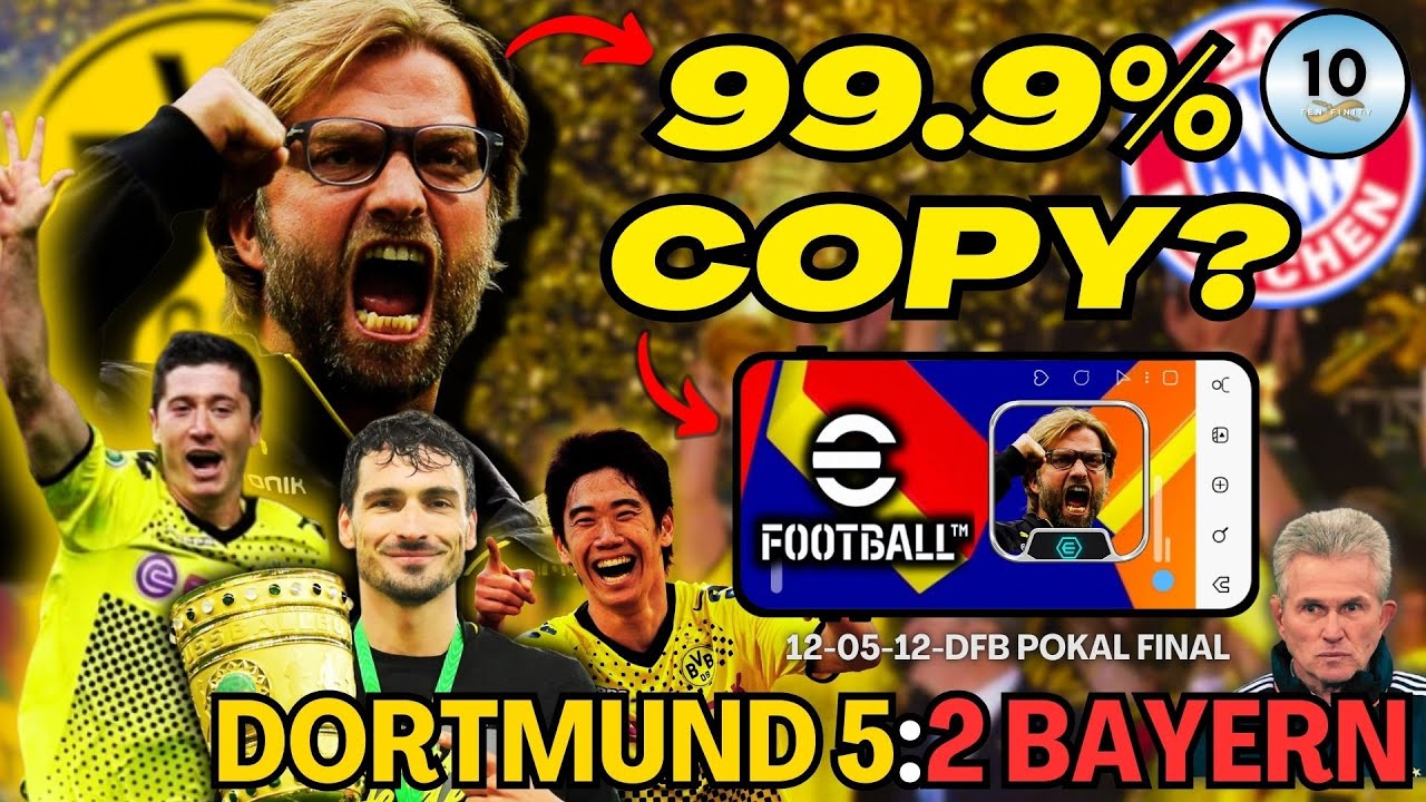 I Cloned KLOPP’S 2012 DORTMUND Tactics in eFootball | Iconic Battle 8