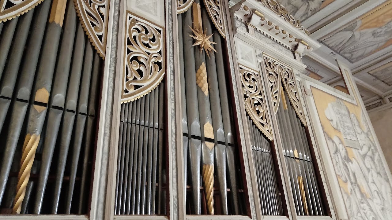 Girolamo Frescobaldi: Toccata V/Libro 2. Erich Türk playing the organ in Pomßen/D (check subtitles)