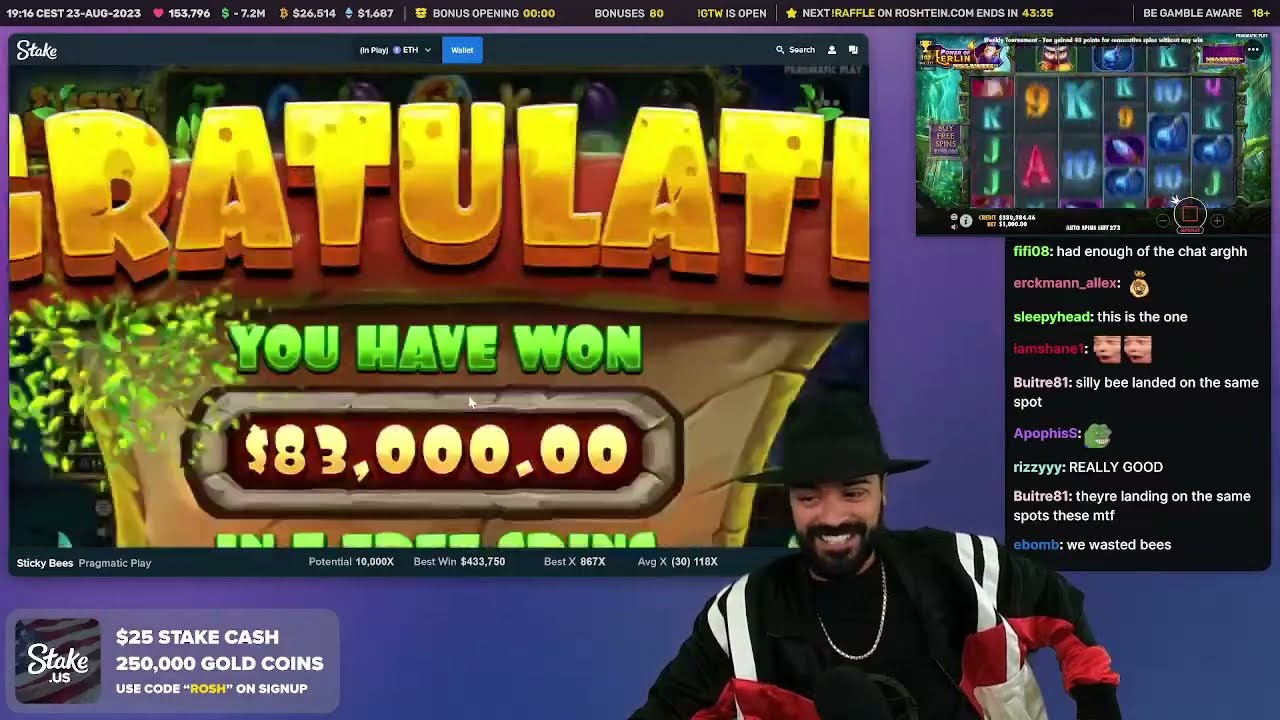 Roshtein's Bonus Opening - 957 - August 23, 2023