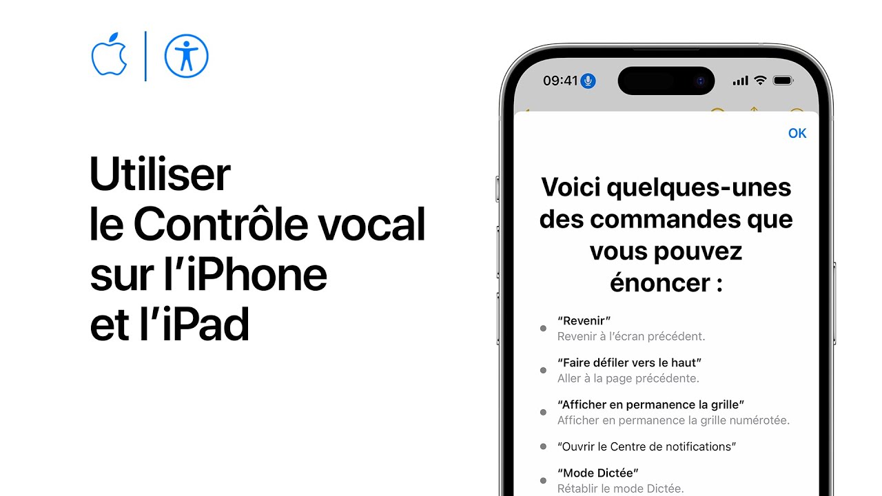 Utiliser le Contrôle vocal sur l’iPhone, l’iPad et l’iPod touch | Apple France