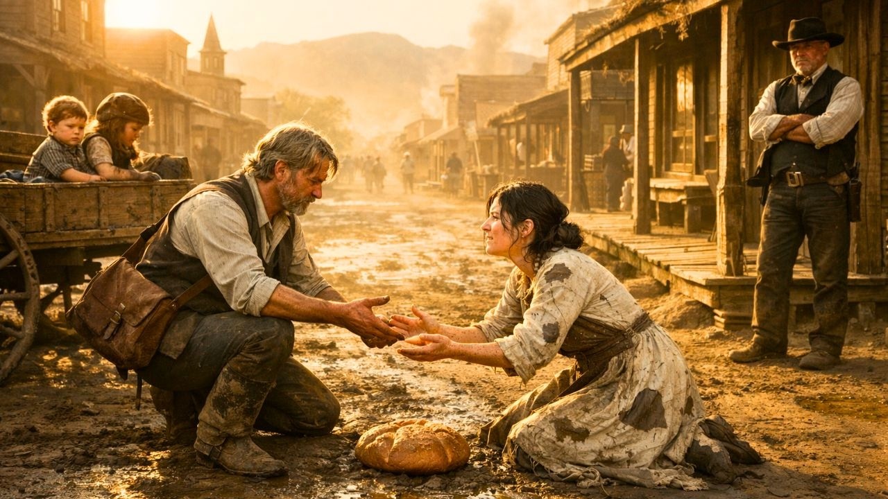 “Papa… She’s Hungry.” Single Dad Rode for Flour — Found a Starving Bride No One Dared Help