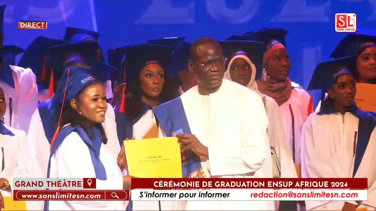 Graduation Ensup Afrique : Le ministre Abdourahmane Diouf remet les diplômes aux étudiants…