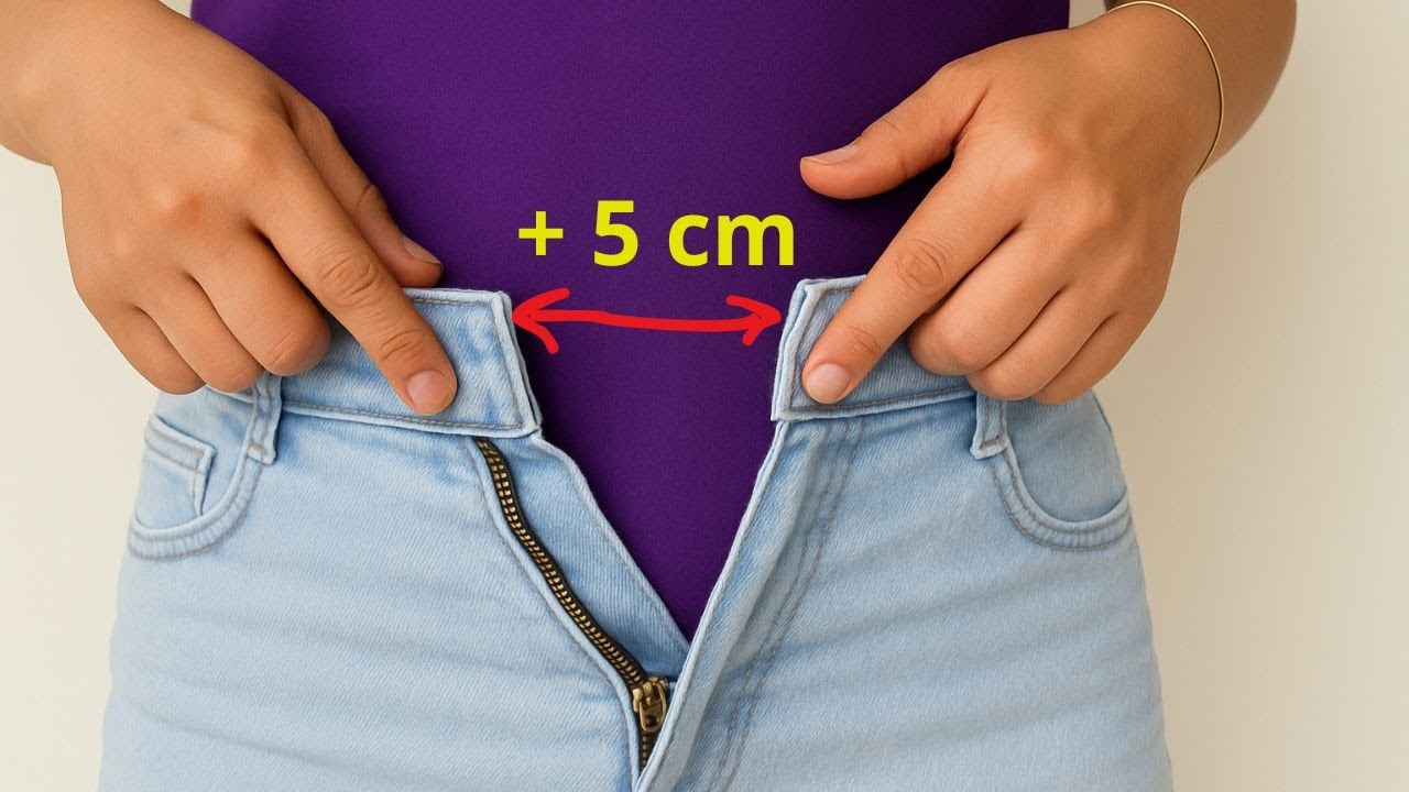 THE SECRET IS OUT! A Simple Hack To Fix Tight Jeans Waistband At Home