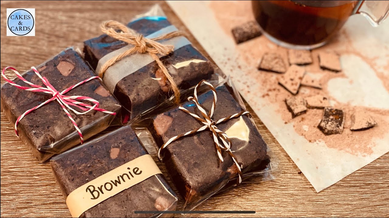 Fudgy Brownie Recipe | Gift Packaging Ideas | Handmade Birthday Gift Ideas