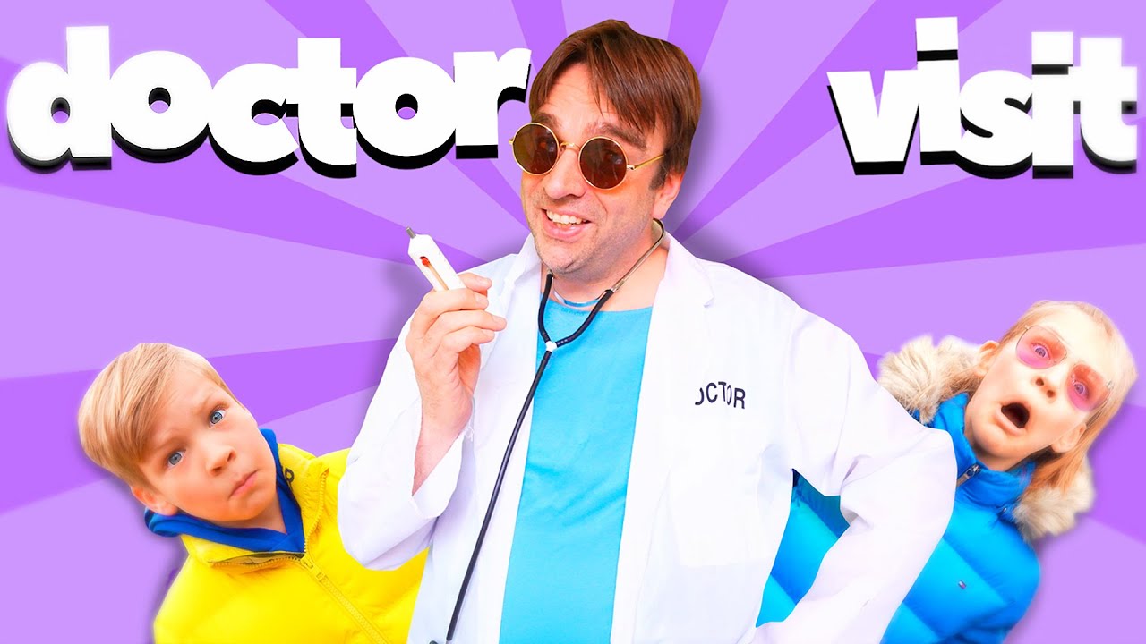 Amelia and Akim visit the doctor - Family fun for kids