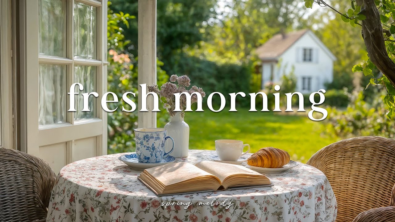 🌿 상쾌한 아침을 여는 평온한 피아노 | 새소리와 정원 | Fresh Morning Piano