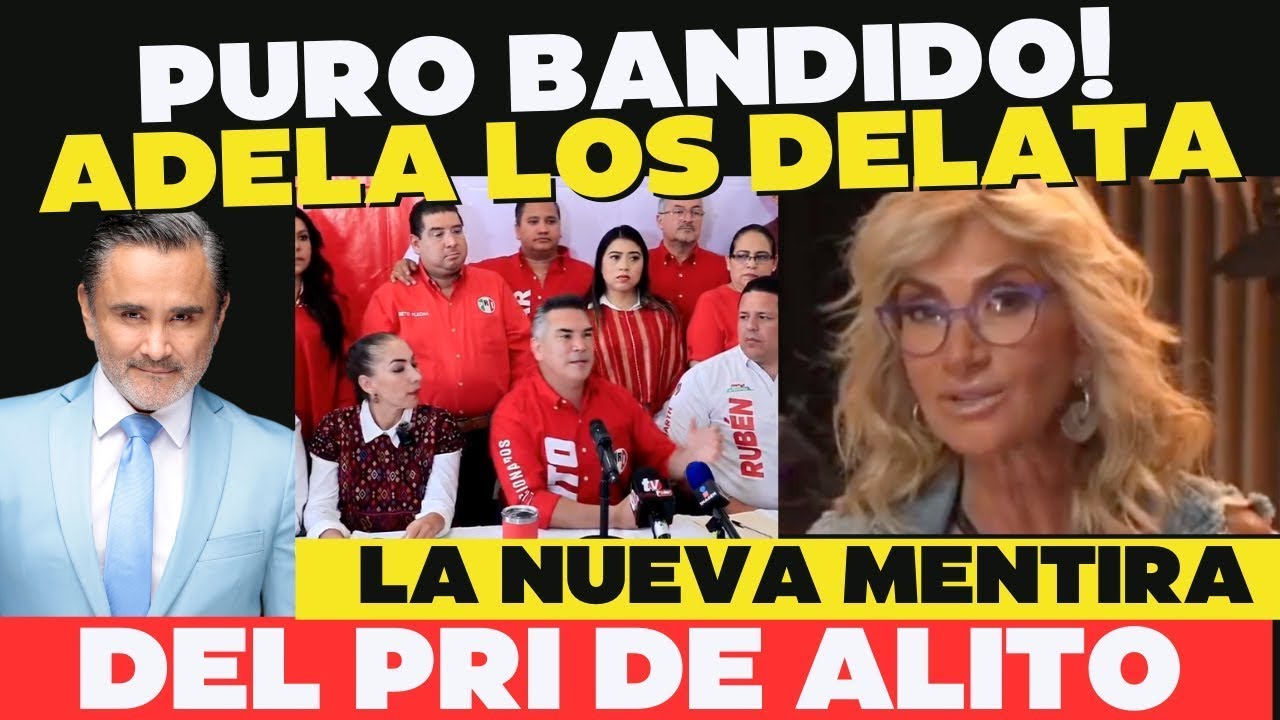 Adela micha delata a los bandidos  Alito promete casas a los jovenes