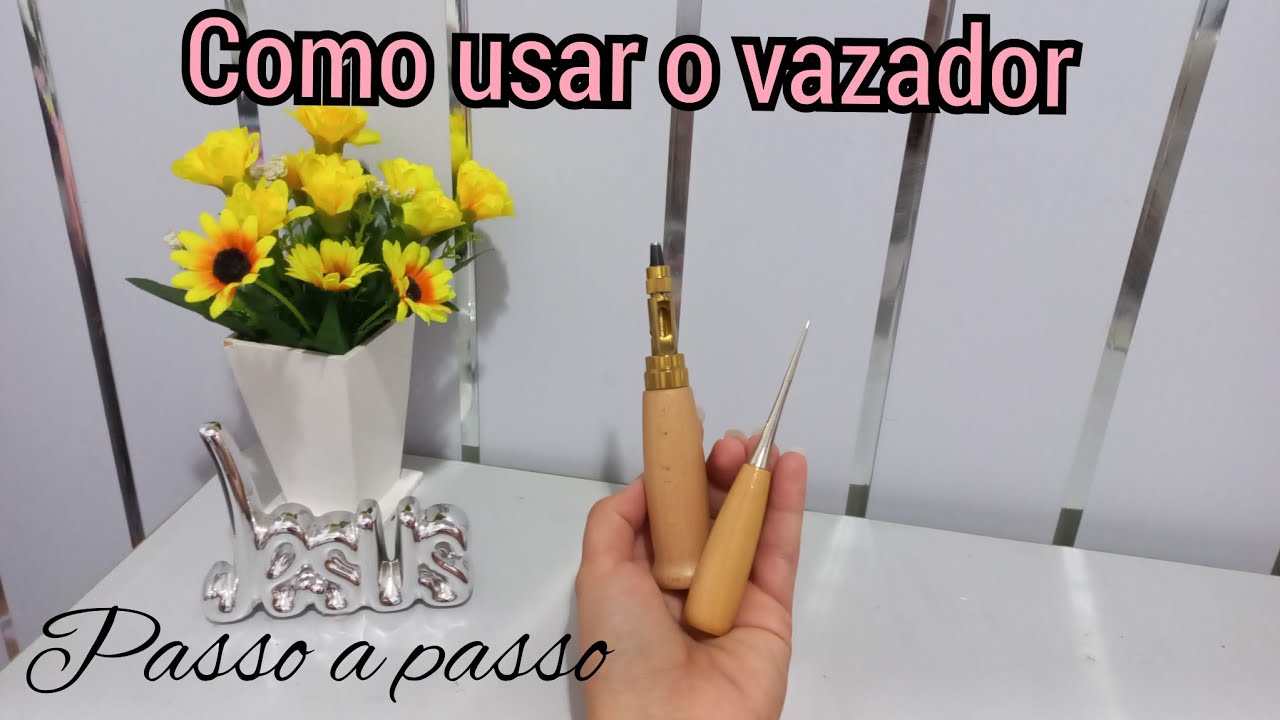 Como usar o vazador para furar as peças de forma fácil.