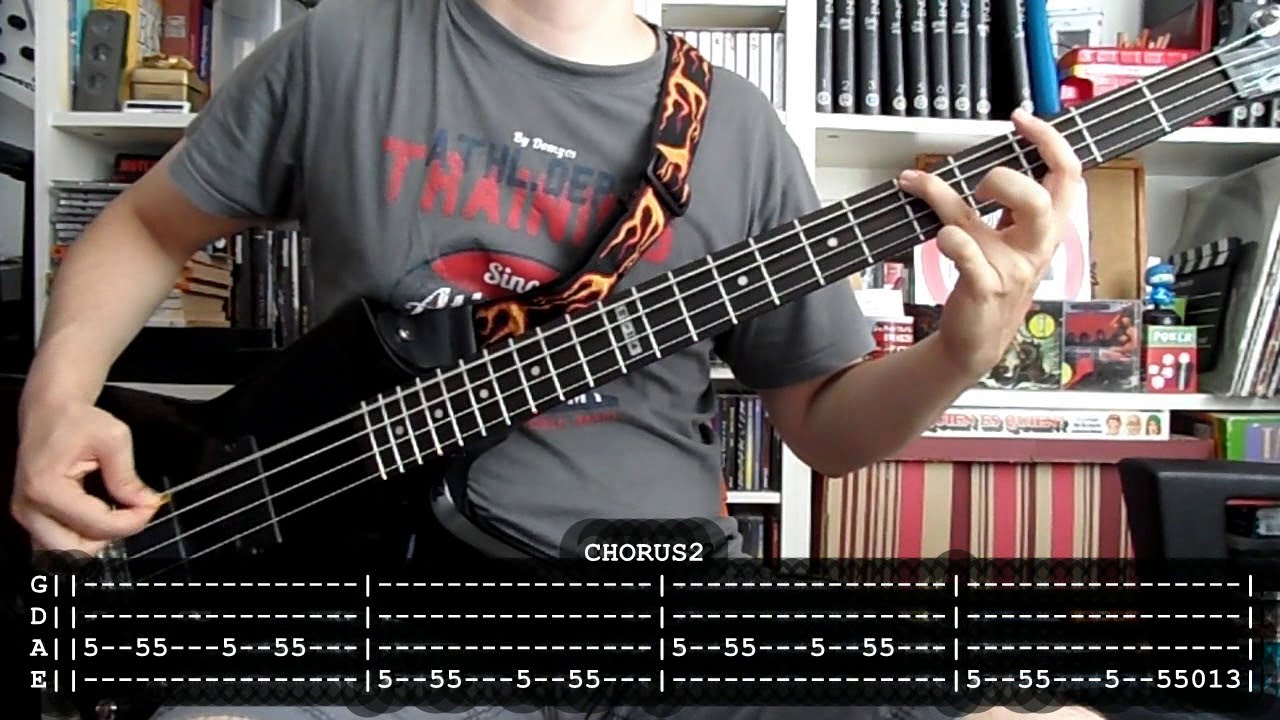 ANGELES DEL INFIERNO - Pensando en ti (bass cover w/ Tabs)