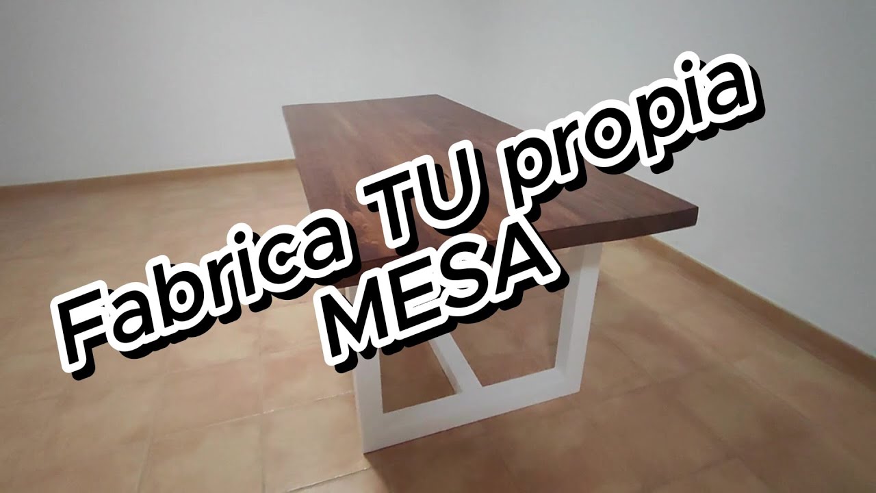 💥C&Oacute;MO hacer una MESA  de COMEDOR  R&Uacute;STICA 👉 PASO a PASO [ TUTORIAL ] ⚠️