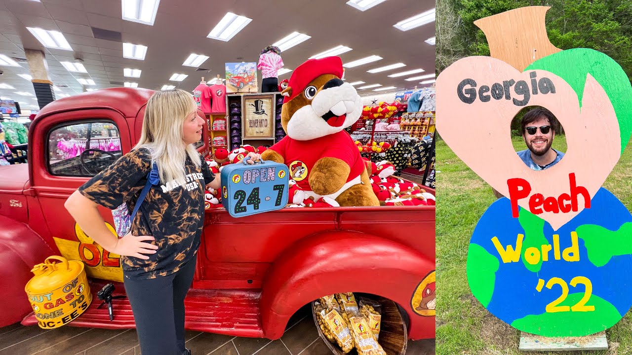 Road Trip Travel Day March 2022! Buc-ee's MY FIRST TIME! Georgia Peach World & Hotel Check-in