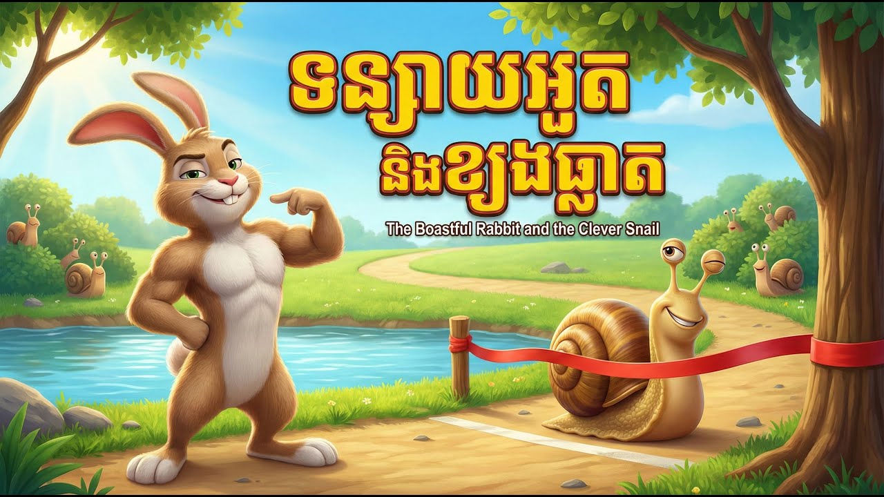 រឿង ទន្សាយអួត និងខ្យងឆ្លាត | ប្រាជ្ញាឈ្នះកម្លាំង | រឿងនិទាន 3D