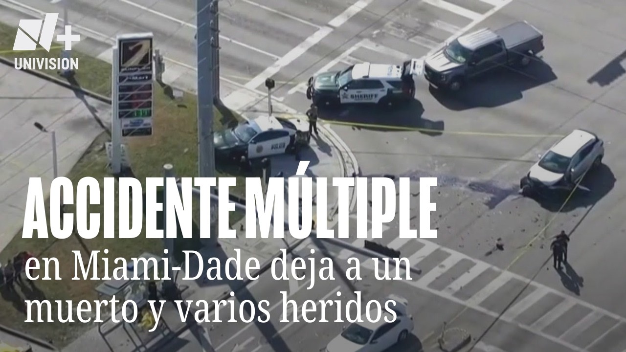 Accidente múltiple en Miami-Dade deja una persona muerta y varias heridas