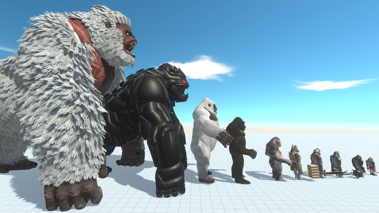 Dinosaurs and Mammals Face the Gorilla Evolution | Battle Simulation