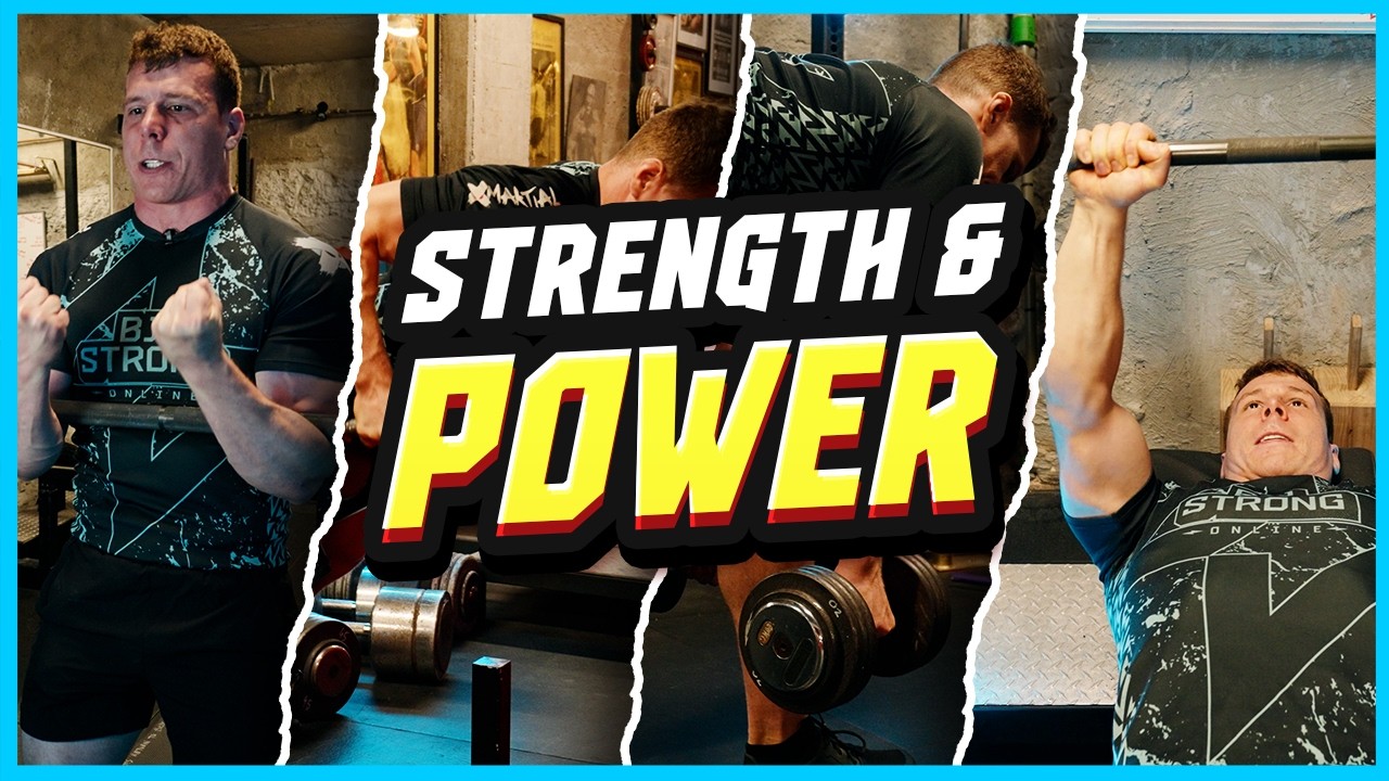 FULL BODY Strength & Power for BJJ (full workout)