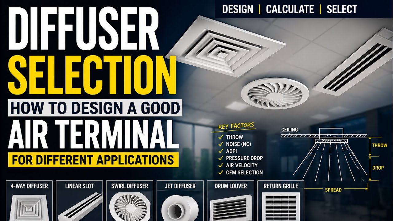 Diffuser Selection | How to Design a Good Air Terminal for Different applications.