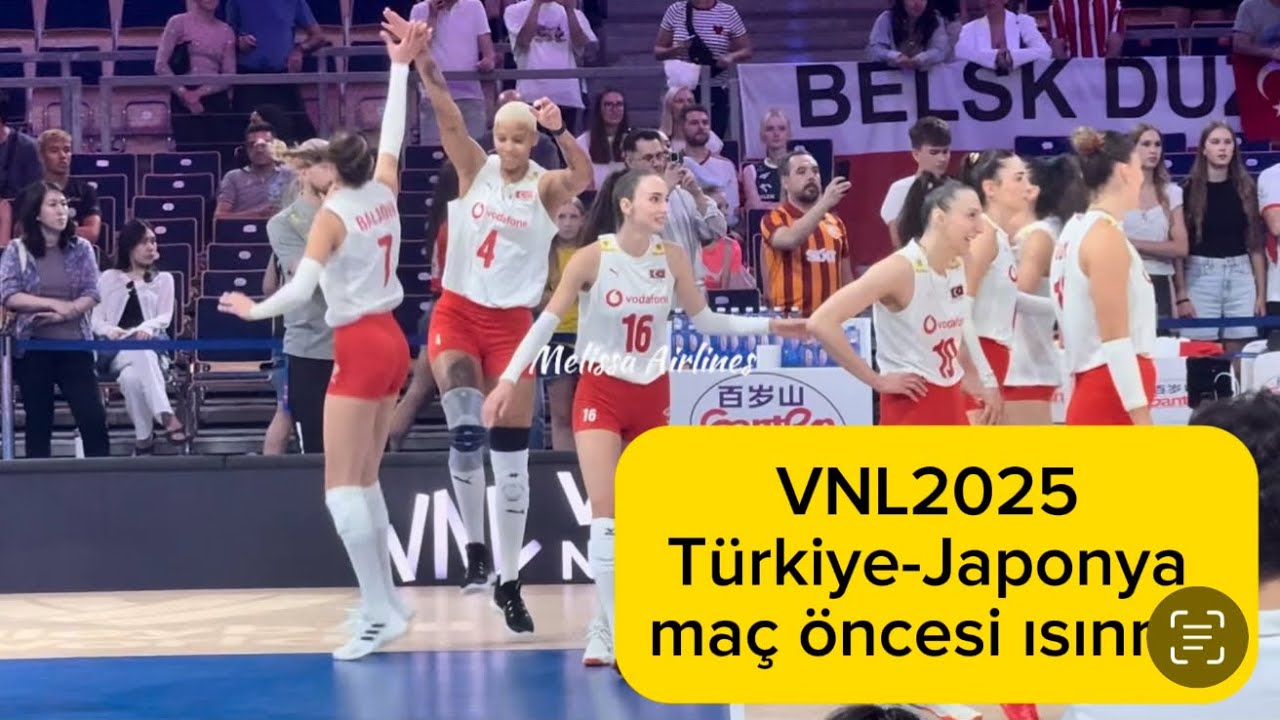 Türkiye 🇹🇷 vs. Japan 🇯🇵 Quarter Finals | Warming Up | VNL 2025 #volleyball #voleybol #sports #warmup