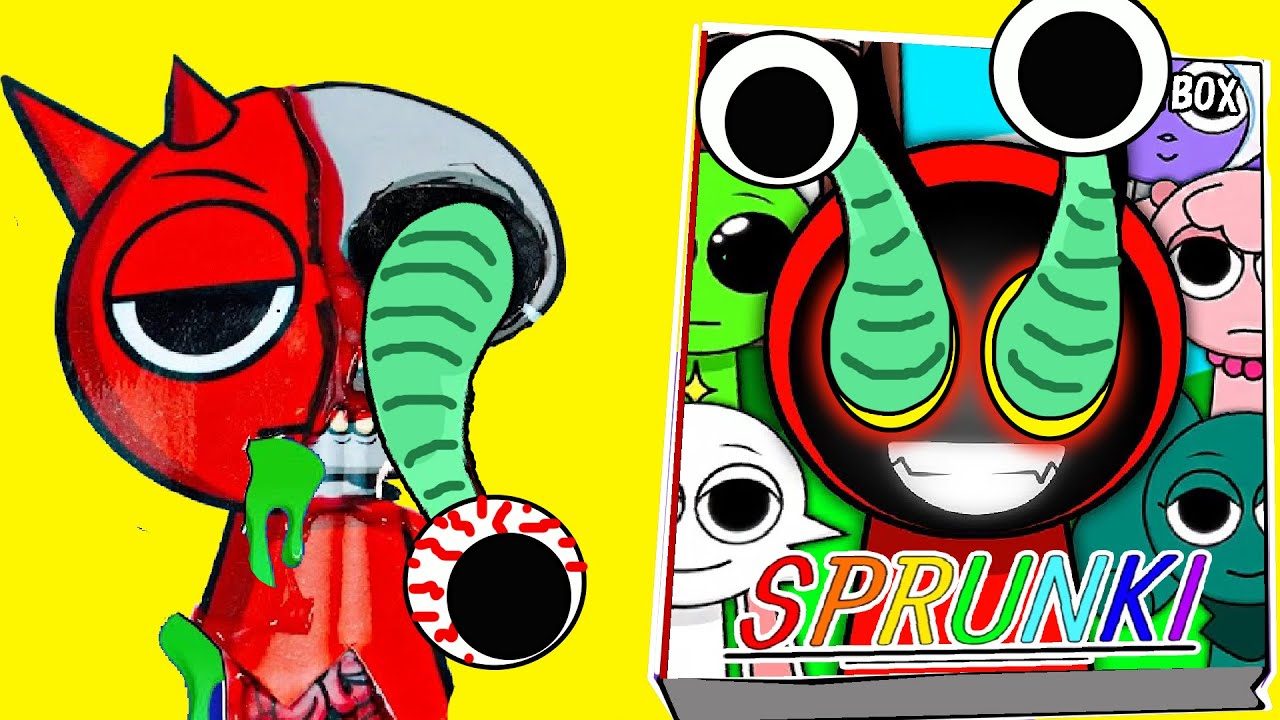 SPUNKI Making INCREDIBOX SPRUNKI HORROR  Game Book😱🎧 ( + Scary Sprunki Squishy)