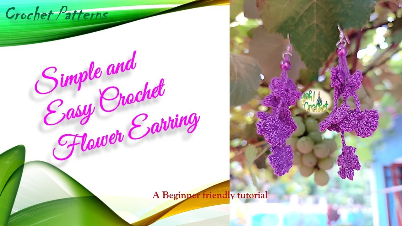 Try out this cute Earrings U'll surely love it || Crochet Earrings