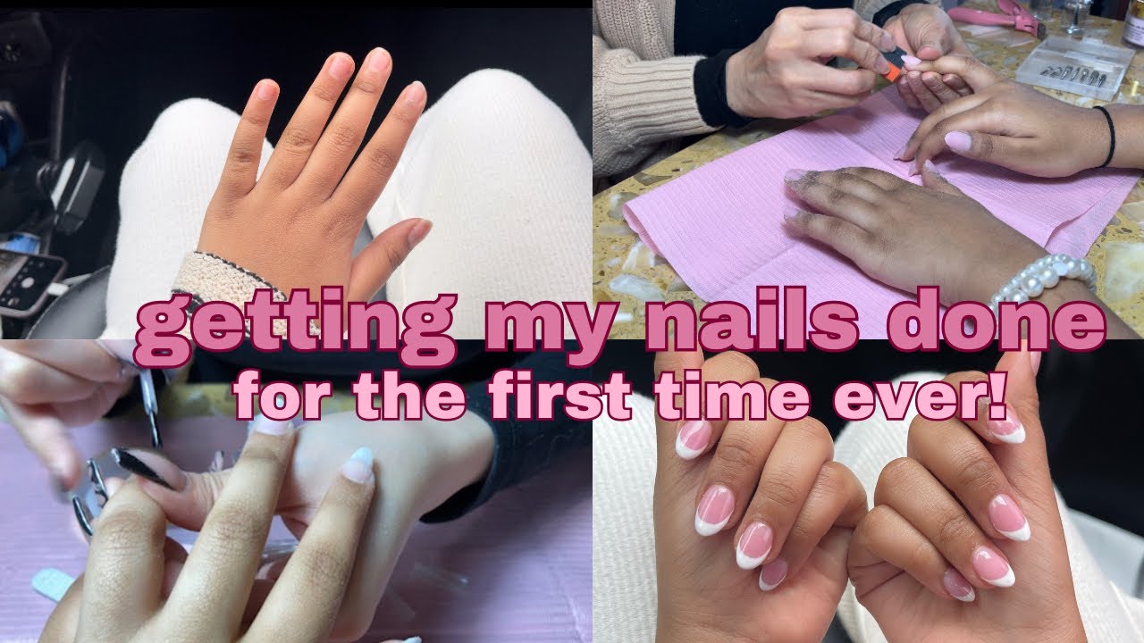 getting my nails done for the first time ever!