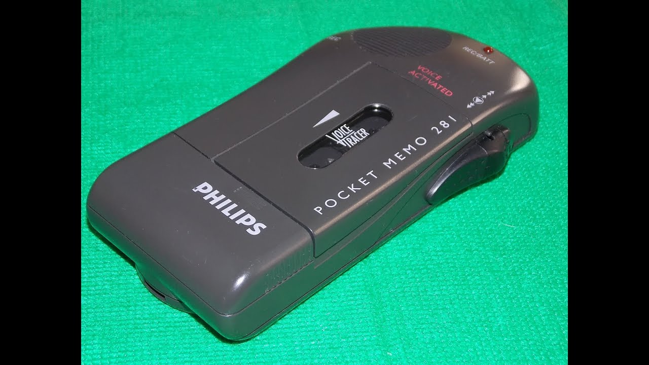 A look at the Philips Pocket Memo 281 Voice recorder, fresh from storage