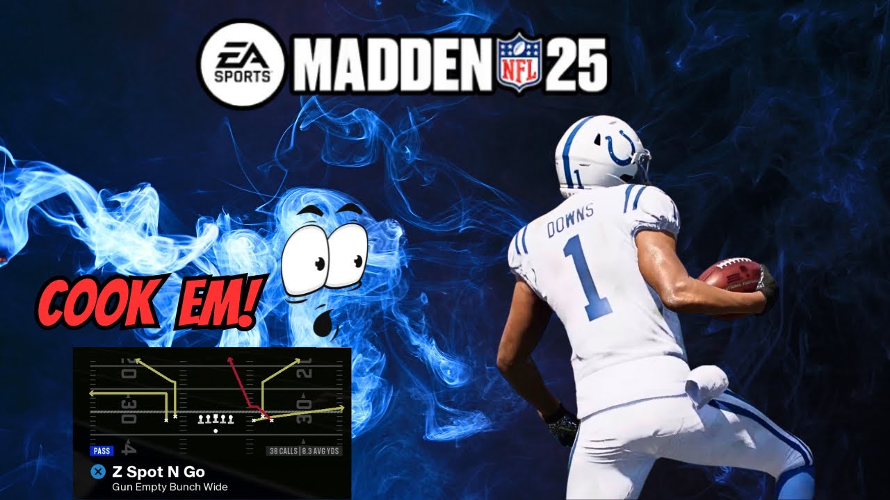 5 of the Most Unstoppable Pass Plays in Madden 25 (Colts Offensive Playbook)