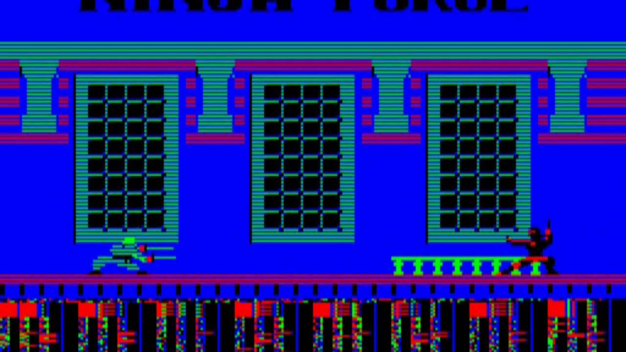 Электроника БК-0010, игра Ninja Force (BK-0010, Ninja Force)