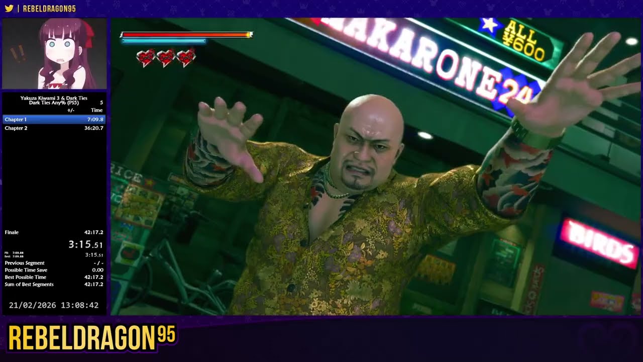Yakuza Kiwami 3 & Dark Ties - Dark Ties Any% PB - 40:49