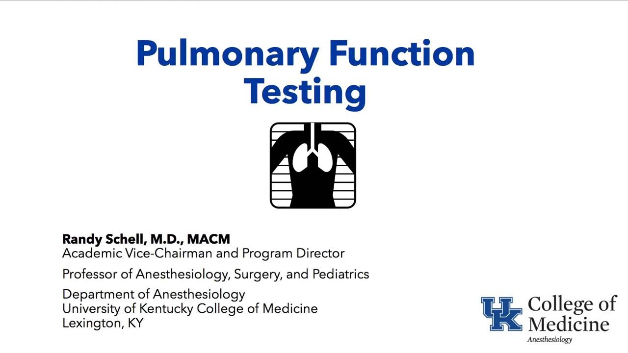 Pulmonary Function Testing