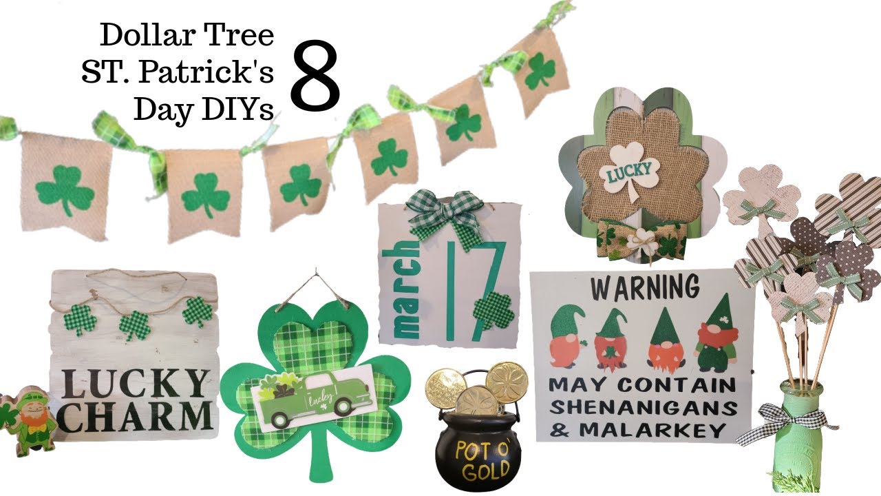 8 Dollar Tree ST. Patrick's Day DIYs