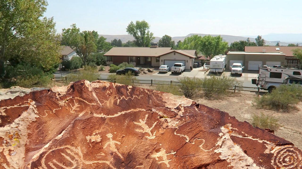 Ancient Petroglyphs in the Middle of this Neighborhood