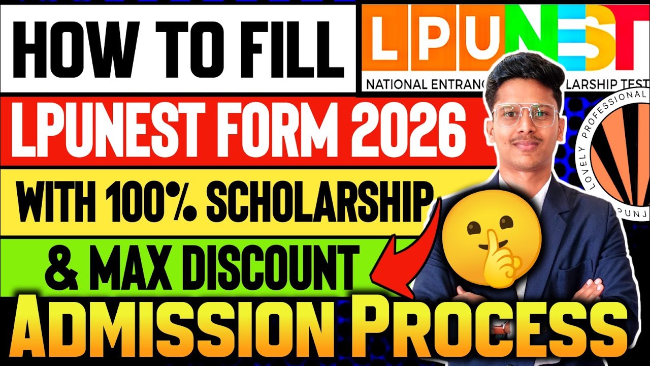 How to Fill LPUNEST Form 2026 | How to Apply For LPUNEST 2026 | LPU Admission Process 2026 #lpunest 