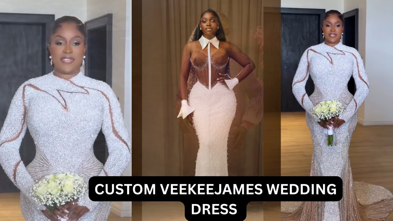 CUSTOM VEEKEE JAMES WEDDING DRESSES 2026 💥 #sleevelesss brides #bridal #weddingdress