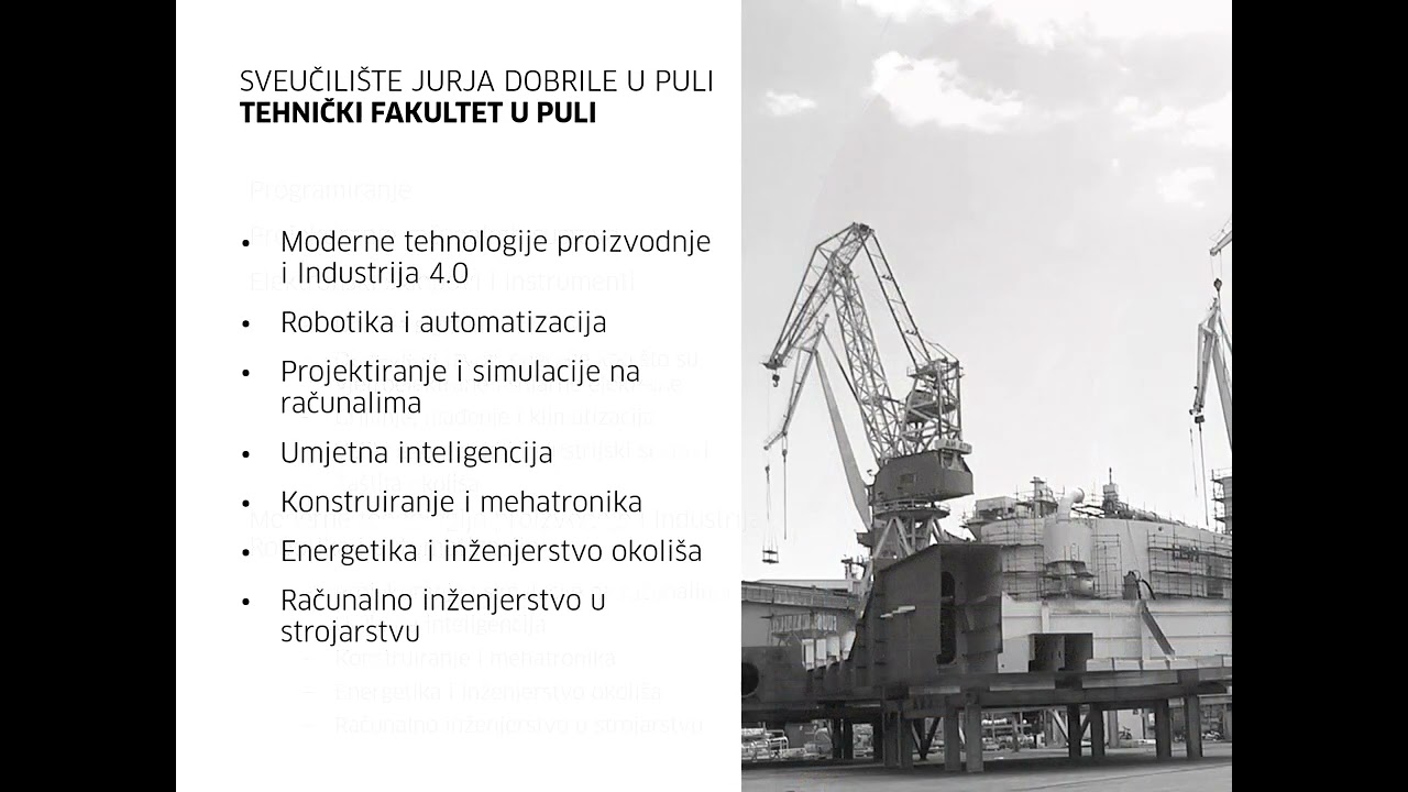 Prezentacija Tehničkog fakulteta u Puli na Smotri Sveučilišta 2021.