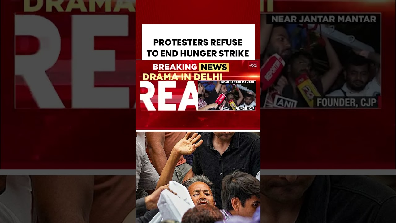 Jantar Mantar Protest Continues Despite Police Warning #jantarmantar #cjpprotest #education
