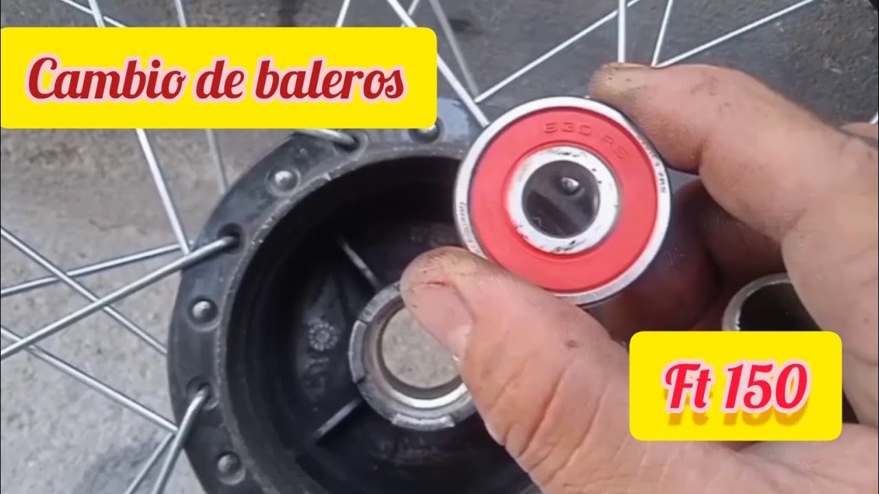 como cambiar baleros de la rueda delantera de la Italika ft 150