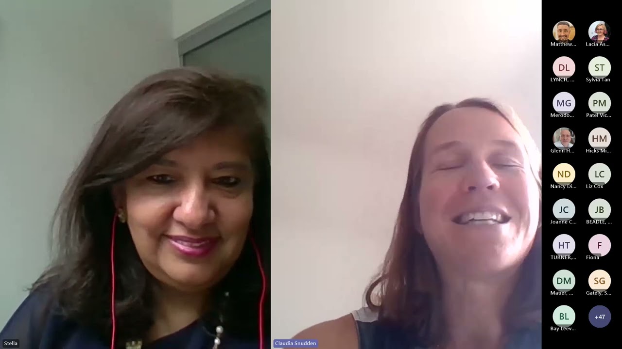 Stella Vig, NHS England, live discussion Clinical Audit Awareness Week 20240628 143405 Meeting Recor