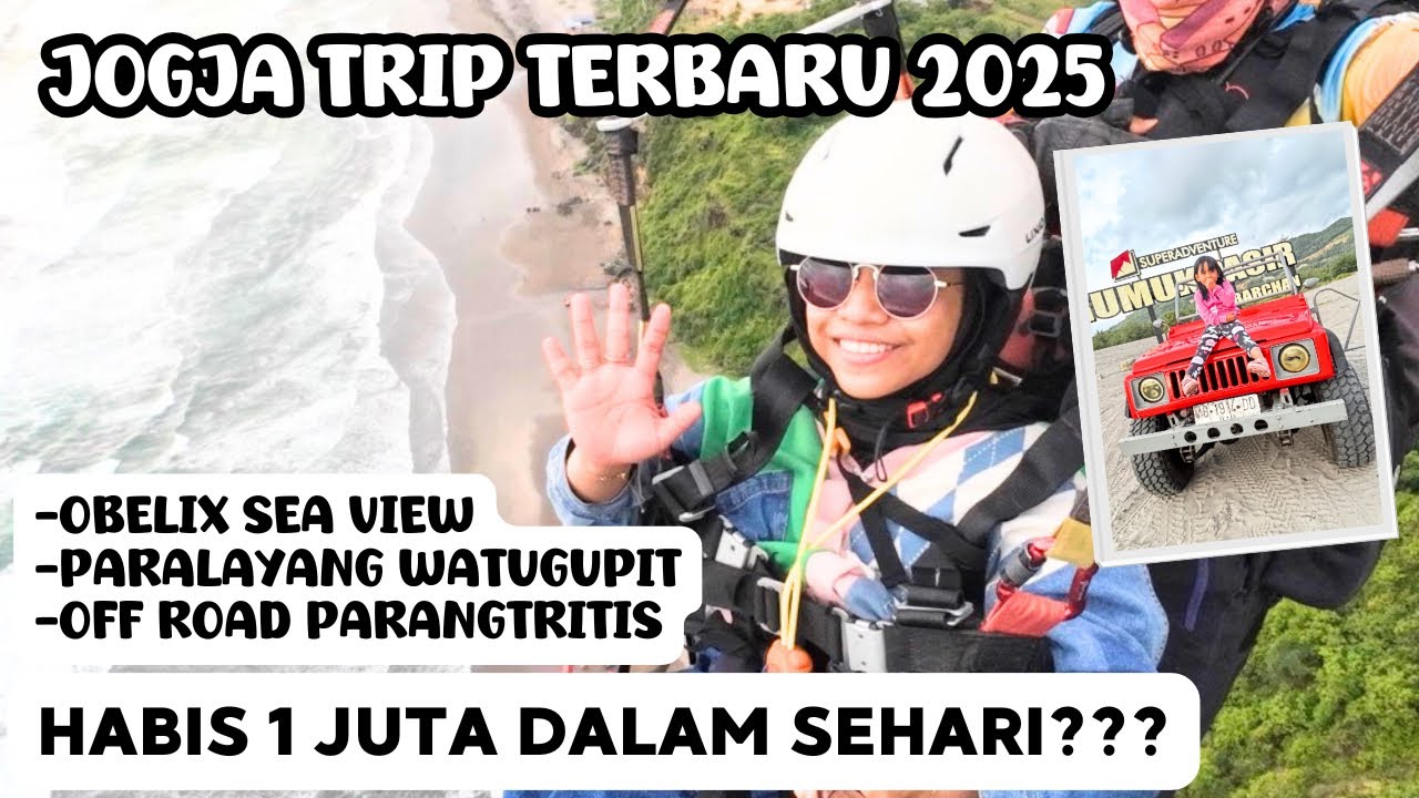 JOGJA TRIP : OBELIX SEA VIEW - PARALAYANG WATUGUPIT JOGJA - OFF ROAD PANTAI PARANGTRITIS ‼️