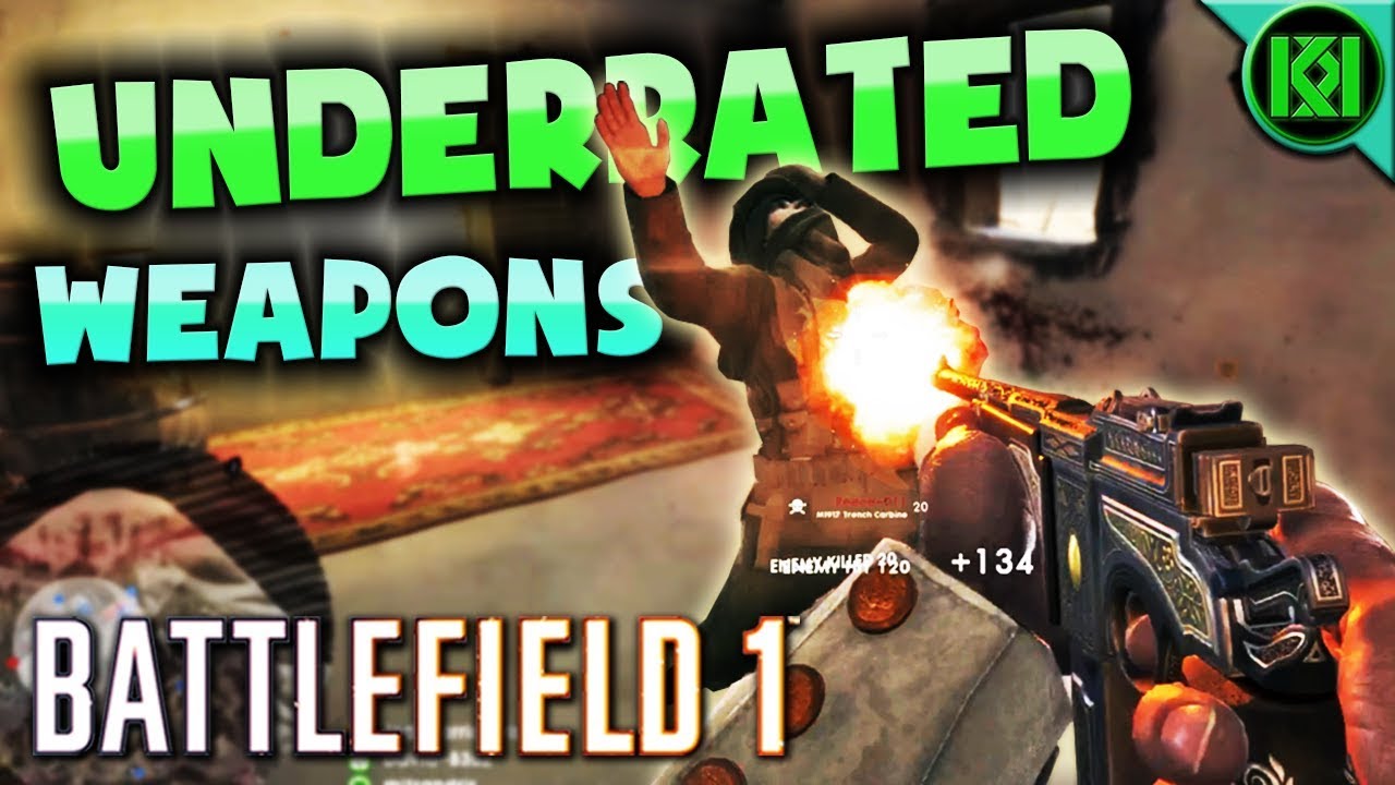 UNDERRATED WEAPONS in Battlefield 1 | 12 Underused Guns in BF1 (PS4 Pro Multiplayer)