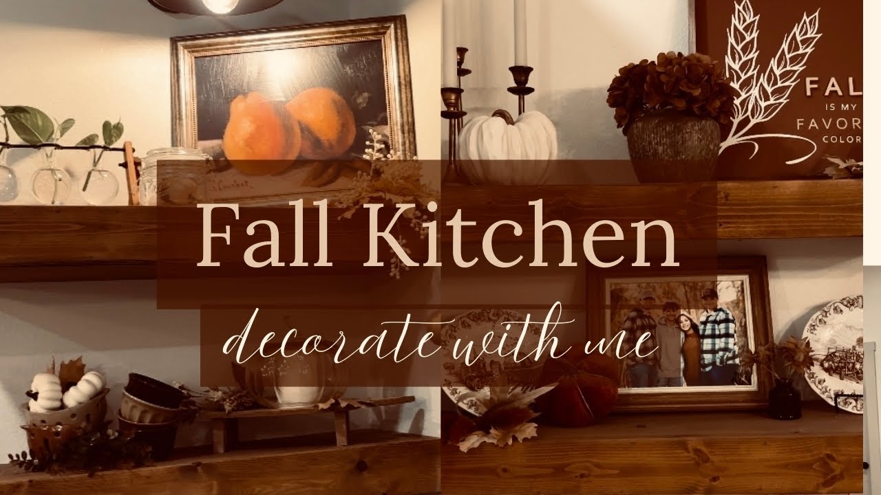 Fall Kitchen Decorate With Me 2024 | Kitchen Decorating Ideas | Shelf Styling