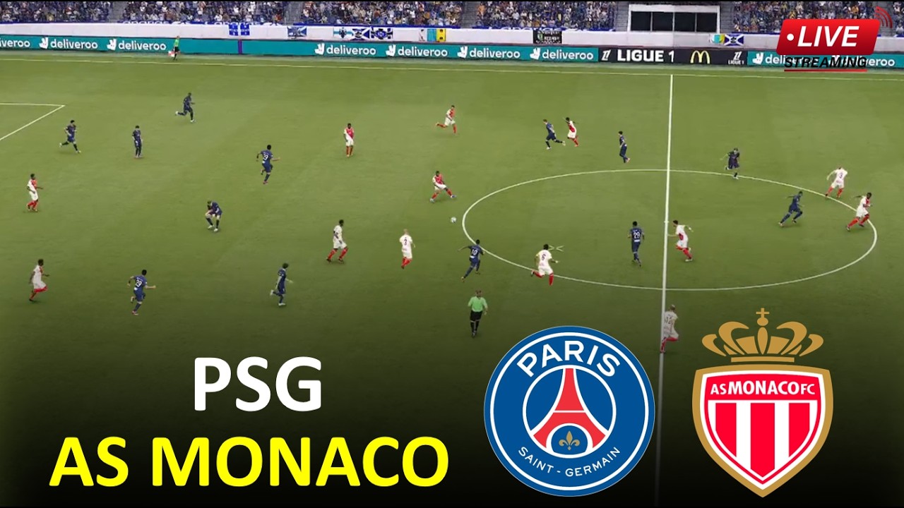 🔴PSG vs AS Monaco Live I UEFA Champions Legaue 2026 I Full Match Streaming I PES 21 Video Simulation
