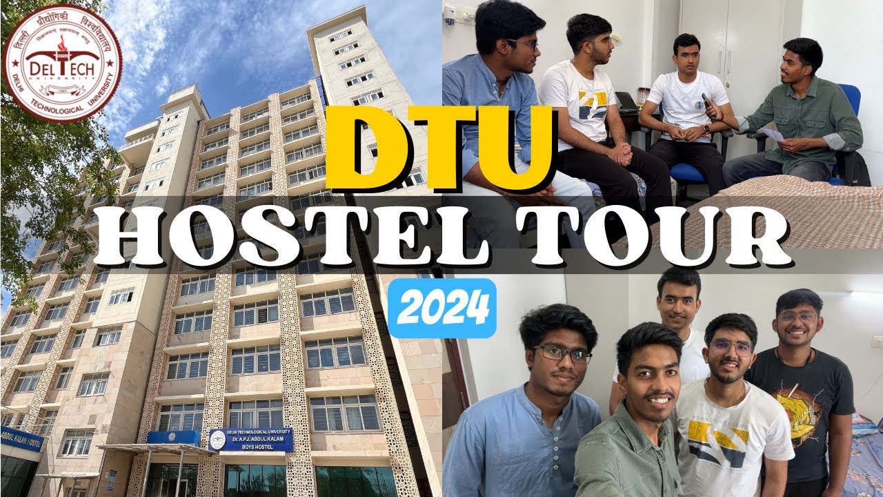 DTU Hostel Tour 👌 | Kis - Kis Ko Hostel Milta he ?, FEE, Mess, Hostel Life, Rules etc. ✔ #jee #dtu