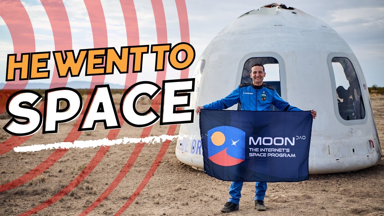 HE WENT TO SPACE! 🚀 A Post Launch Interview with Dr. Eiman Jahangir, MoonDAO's Second Astronaut