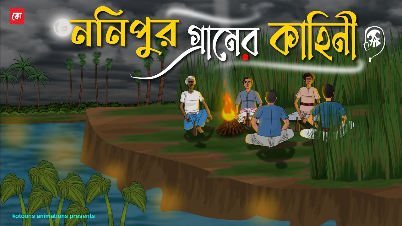 Nonipur Gramer Kahini - Bhuter Cartoon | Bengali Horror Cartoon | Village Ghost Story | Kotoons