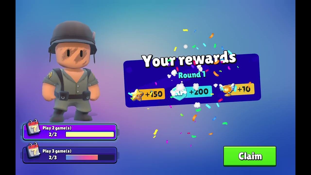 Playing stumble guys