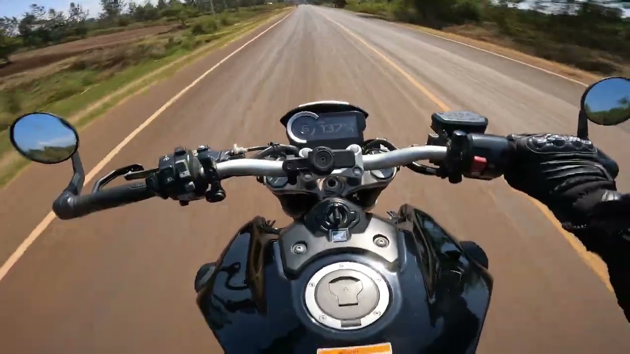 No Music. Just Kenya Roads & Honda CB1000R Sound | Meru to Maua POV [4K]