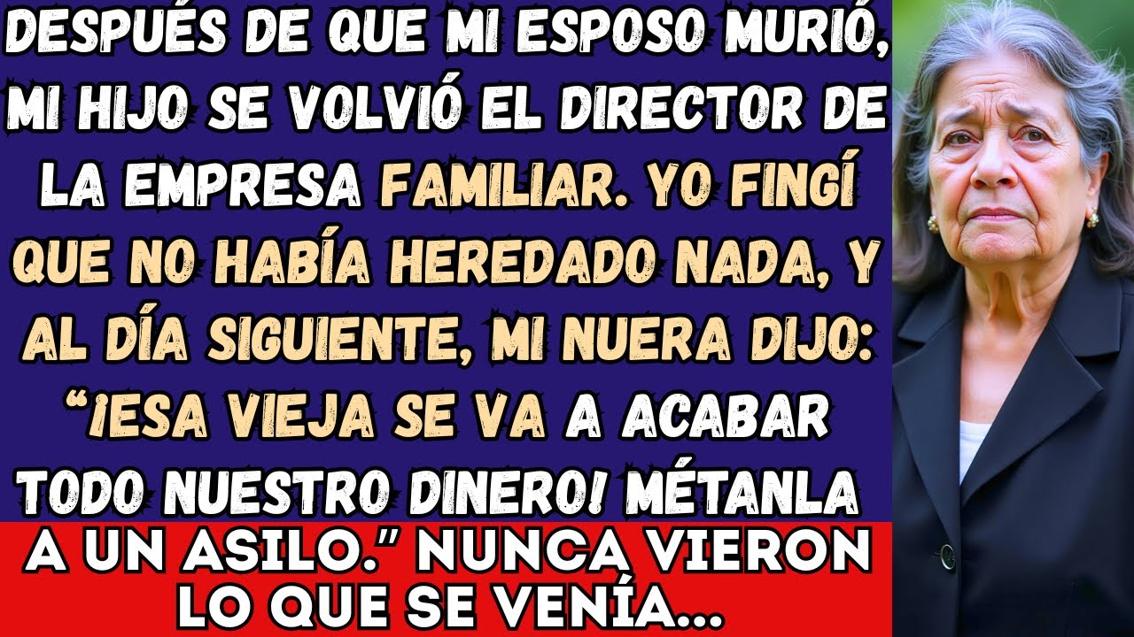 Después de que mi esposo falleció, mi hijo se convirtió en el director general del negocio familiar,