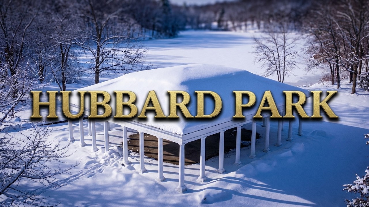 Winter view at Hubbard park 2025